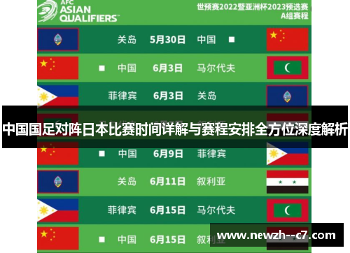 中国国足对阵日本比赛时间详解与赛程安排全方位深度解析